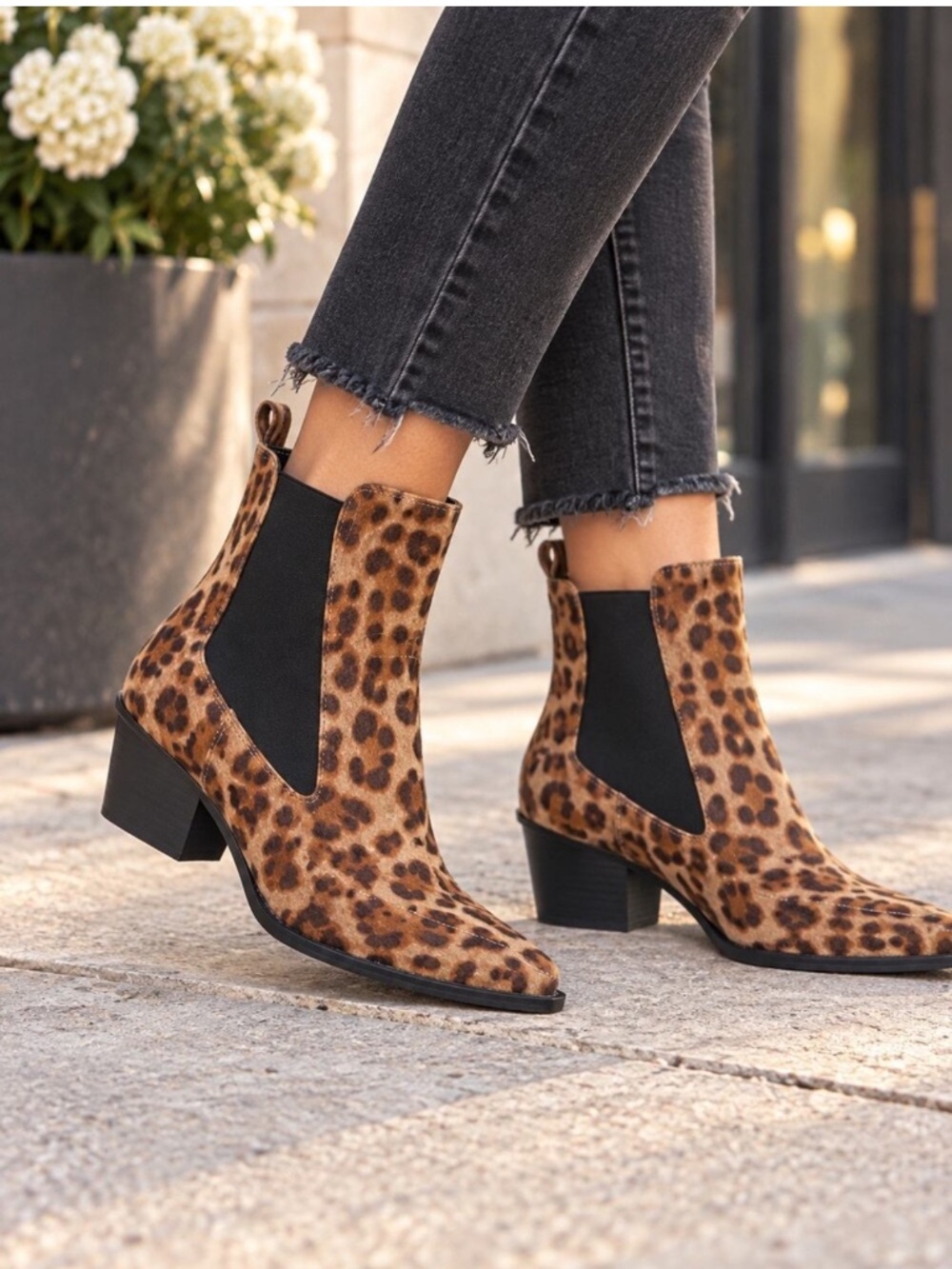 Dolce Vita Jerico Ankle Booties Animal Print